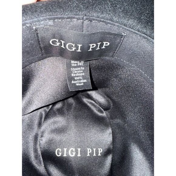 Gigi Pip Wool Fedora Hat with Feather Sz. 57 S/M main image 2
